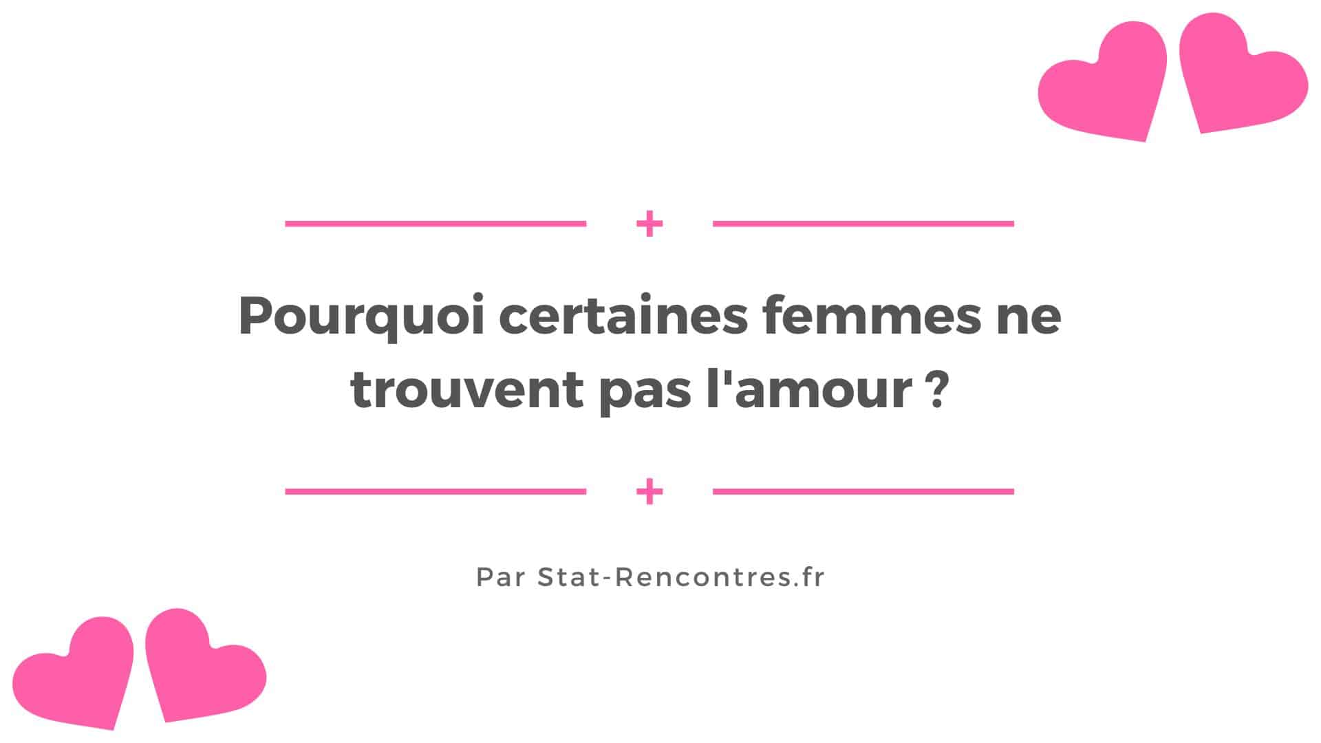Pourquoi certaines femmes ne trouvent pas l